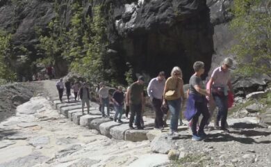 Stockalperweg: Der neu ausgebaute Abschnitt des historischen Saumweges zwischen Gondo und dem italienischen Paglino ist eröffnet.