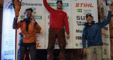 Münster: Flavio Arnold aus Simplon-Dorf verteidigt seinen Titel und ist Walliser Holzermeister 2025