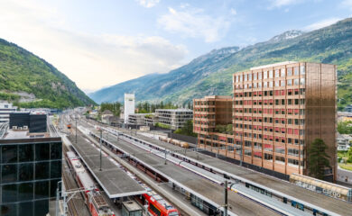 Städtebauliche Herausforderung: Mehrere Grossprojekte sind am Bahnhof Nord in Visp geplant.