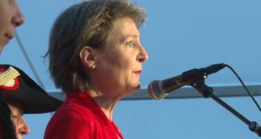 Frau Bundesrätin im Saas: Sommaruga hält 1. August-Rede in Saas-Balen