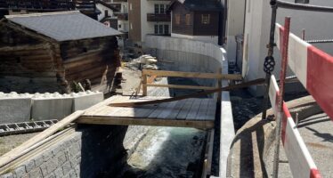 Triftbach Zermatt: Gemeinde und Mobiliar präsentieren gemeinsames Hochwasserschutzprojekt