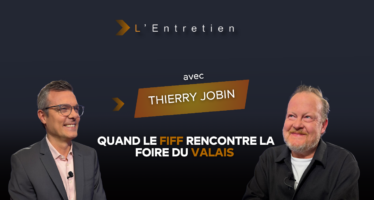 Thierry Jobin, directeur du Festival international du Film de Fribourg, fait son cinéma à la 66e Foire du Valais
