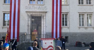 Agathafeier der Stützpunktfeuerwehr Region Visp: Neuer Kommandant, neue Fahne und neuer Zug von Lalden eingeweiht