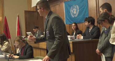 200 collégiens simulent une assemblée de l’ONU