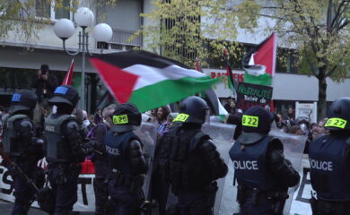 Sion: une manifestation propalestinienne non-autorisée sans blessé ni déprédation