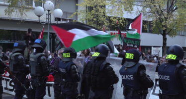 Sion: une manifestation pro-palestinienne non-autorisée sans blessé ni déprédation