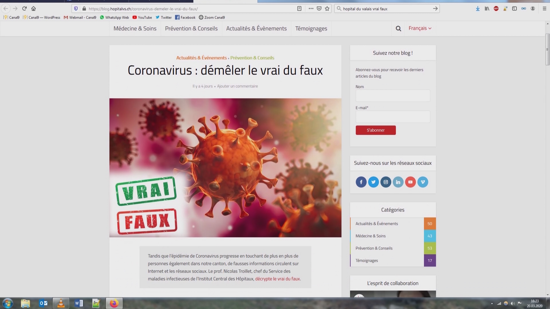 Coronavirus, pas de contagion en Suisse Coronavirus, pas de contagion en Suisse