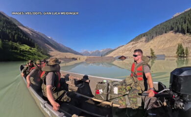À Blatten, l’armée s’active sur le lac
