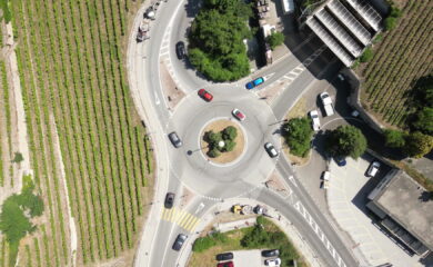 Au nord de Sion, un giratoire modifié et un tunnel fermé