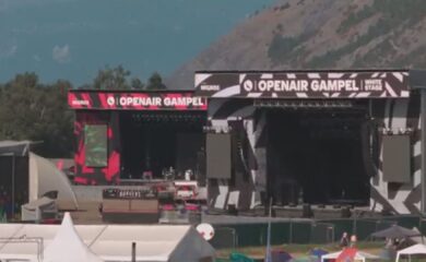 Open Air Gampel mit neuem Konzept: Das Festivalgelände wird kleiner, die beiden Hauptbühnen stehen jetzt nebeneinander.