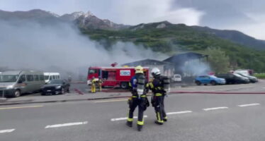 Saxon: fort dégagement de fumée à cause d&rsquo;un incendie