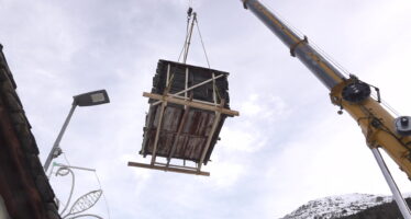 Un raccard dans le ciel de Bourg-Saint-Pierre