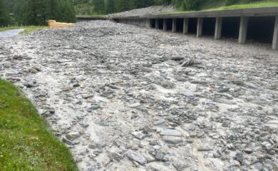 Galerie Engi am Simplon: Schutzmassnahmen nach Murgang erfolgreich abgeschlossen.