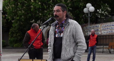 L’activiste Guillermo Fernandez présent à la marche pour le climat à Sion