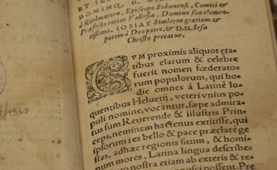 Patrimoine du 16e siècle: le premier guide du Valais en Latin traduit en Français