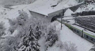 Avalanche: déraillement d&rsquo;un train près de Goppenstein, cinq blessés
