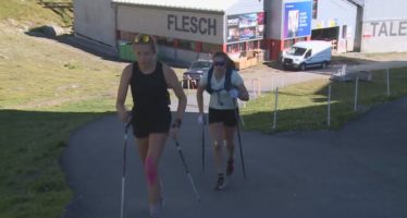 Schwitzen im Goms: Die deutsche Langlauf-Nationalmannschaft ist zu Besuch
